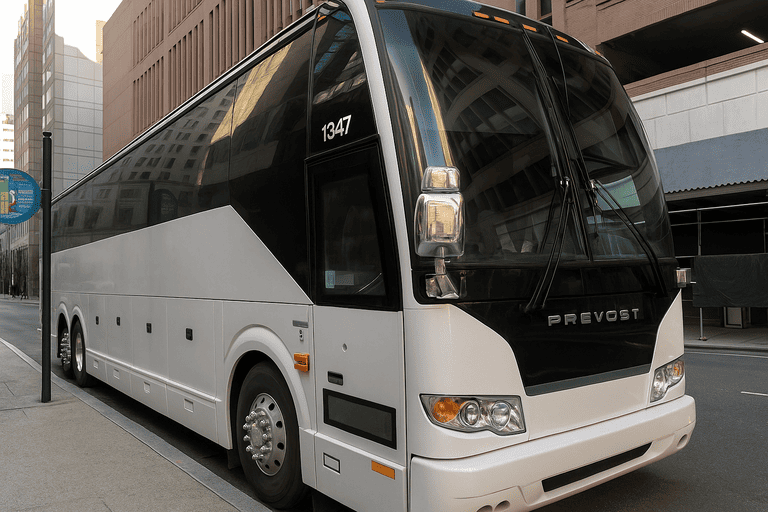 a Danbury Coach Bus Service coach bus