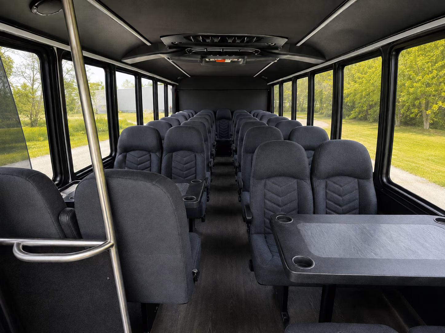 danbury 15 passenger minibus inside