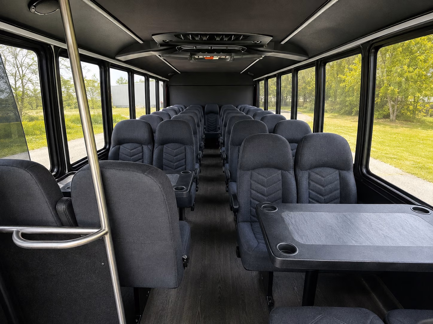 danbury 18 passenger minibus interior
