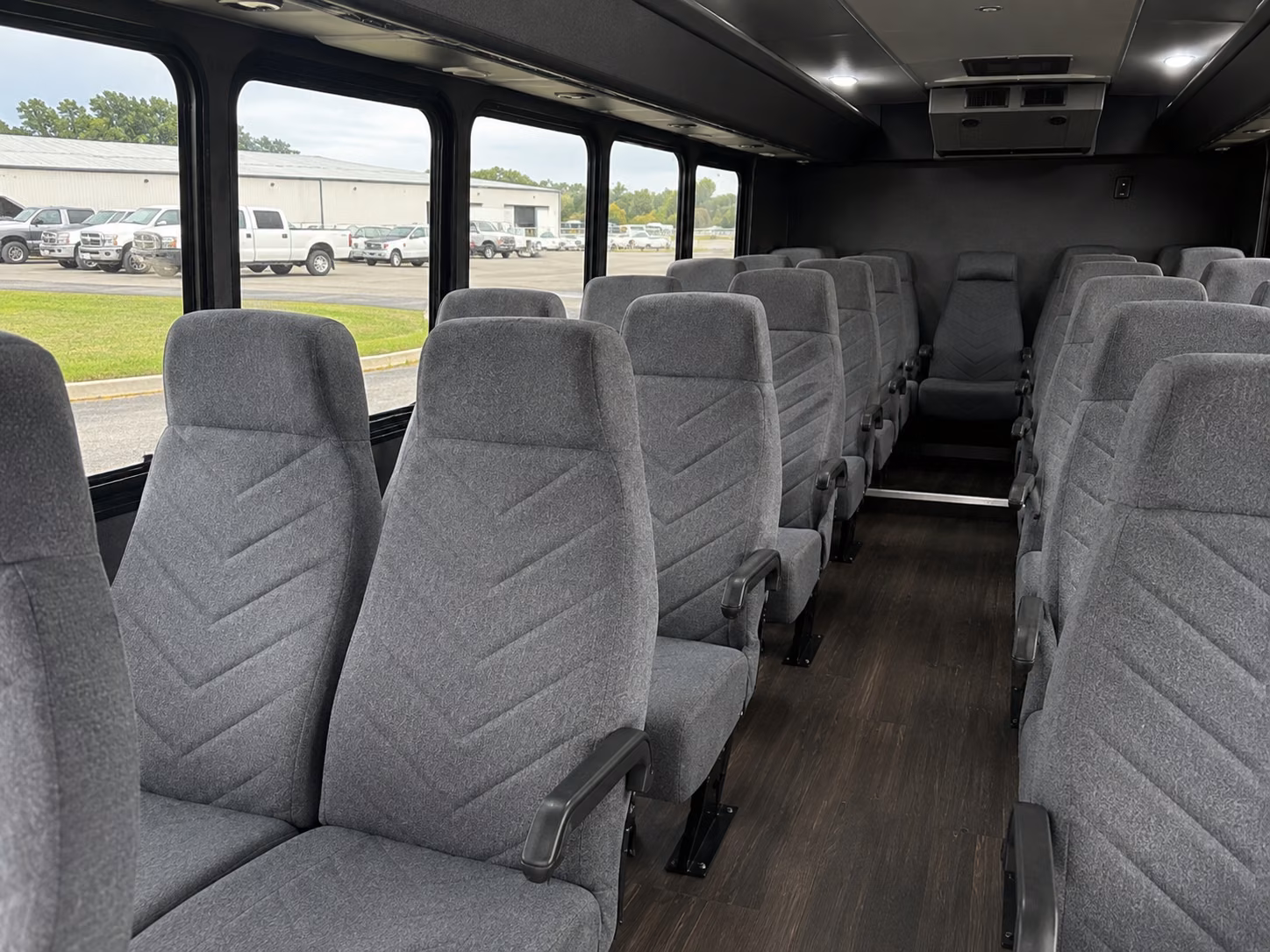 danbury 20 passenger minibus inside
