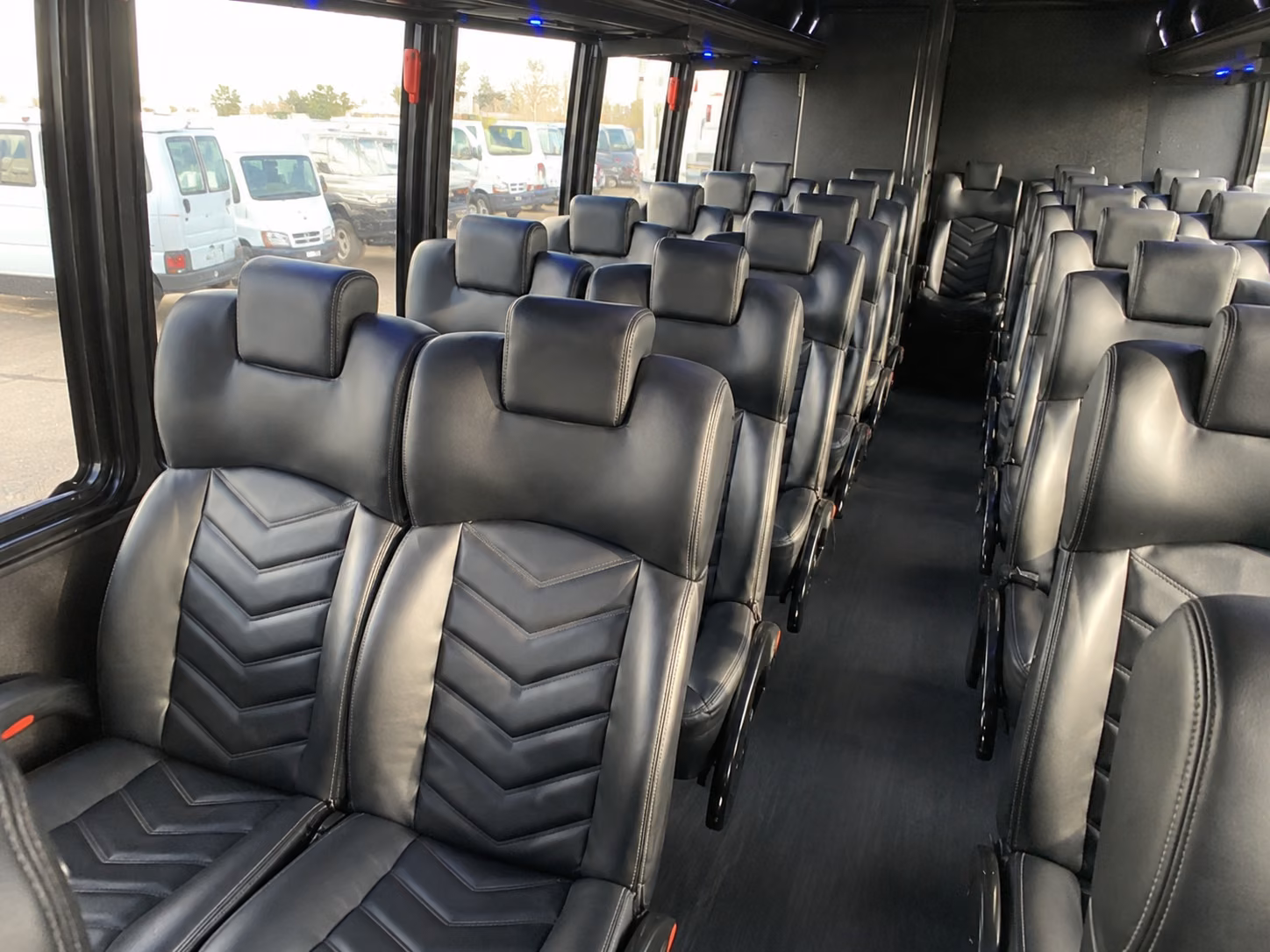 danbury 20 passenger minibus interior