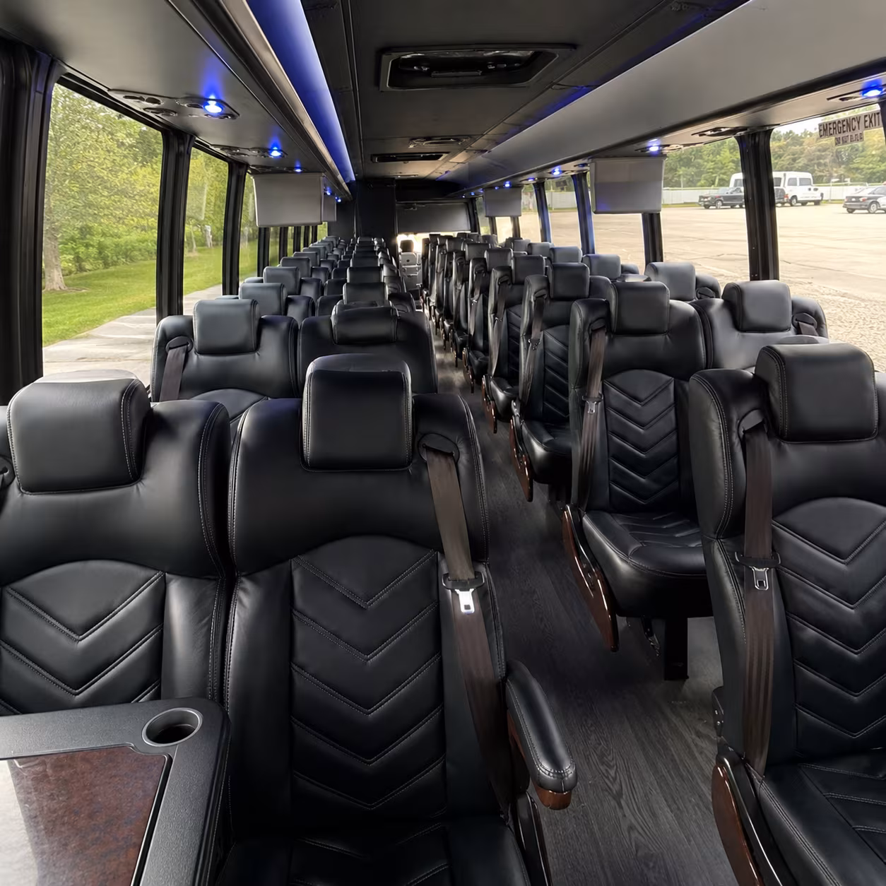 danbury 30 passenger minibus interior