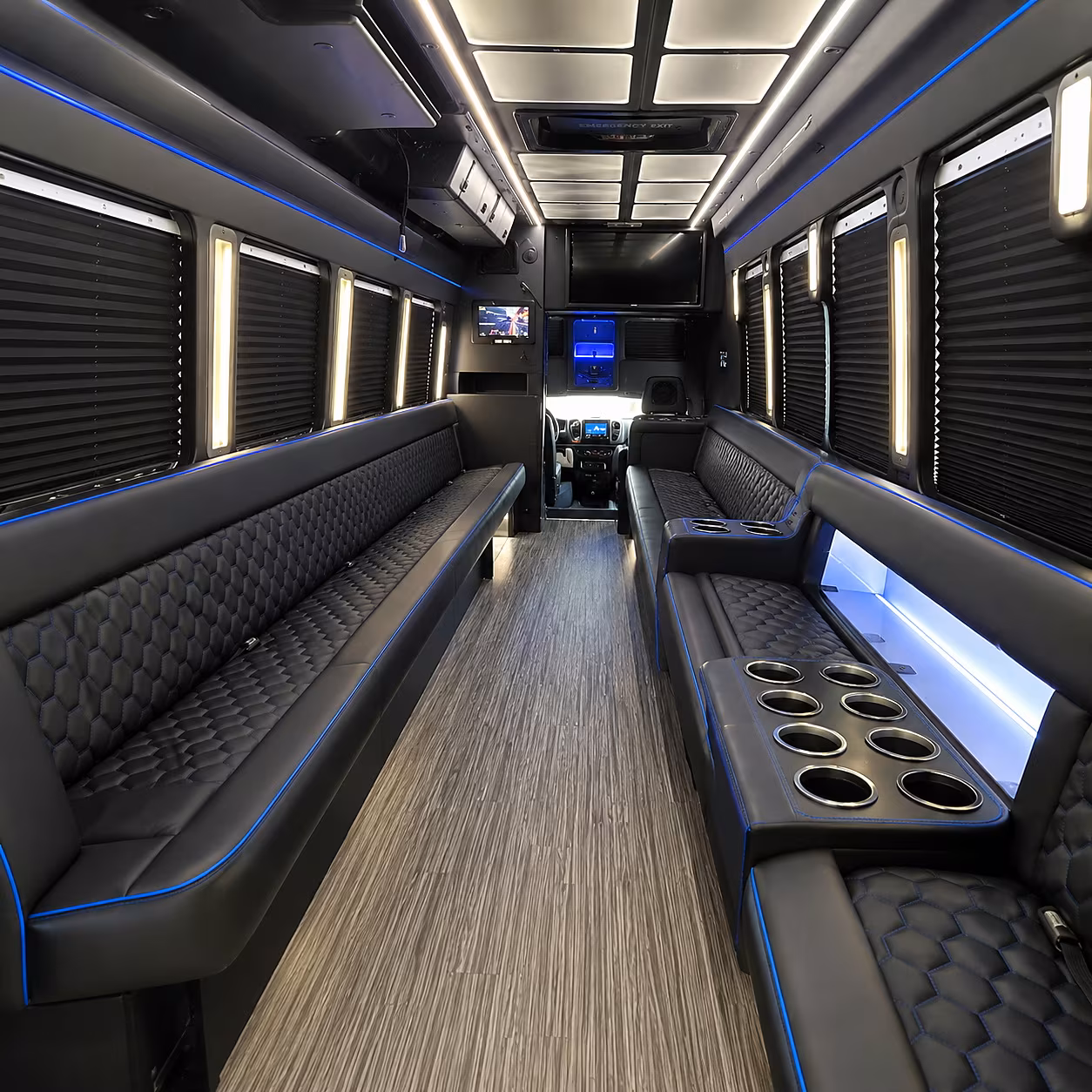 danbury party bus rentals inside
