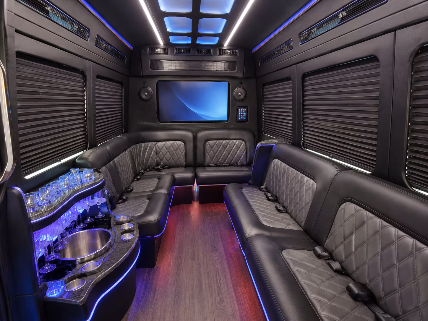 danbury sprinter limousine inside